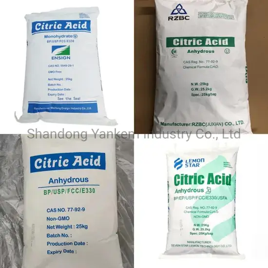 Thực phẩm axit citric monohydrat không nước: độ tinh khiết cao và an toàn hình ảnh 1-description