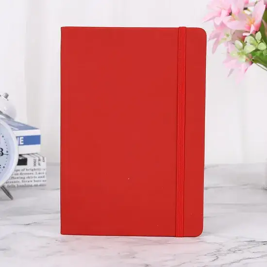 Sổ tay A5 bìa cứng có thể tùy chỉnh với logo và dây đeo linh hoạt hình ảnh 1-description