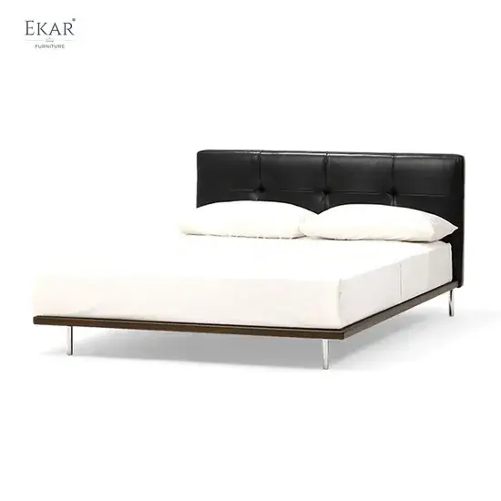 Giường ngủ queen Ekar bọc da với thiết kế hiện đại mới lạ hình ảnh 1-description