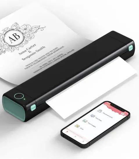 Máy in nhiệt mini di động A4 không dây cho ứng dụng di động M08f hình ảnh 1-description
