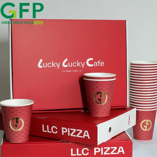 Đa dạng kích thước, thiết kế mới hộp pizza carton đen tùy chỉnh, logo riêng từ nhà sản xuất hình ảnh 1-description