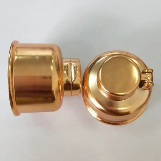 Nắp Nhựa Vàng Màu UV Flip Top 28mm: Sản Phẩm Đậy Vặn Cho Chai Uy tín hình ảnh 1-description