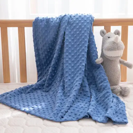 Chăn cũi fleece chấm bi mink hai mặt: Sản phẩm chăm sóc bé tốt nhất hình ảnh 1-description