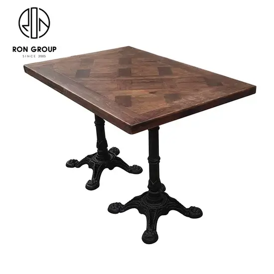 Nhập khẩu bàn ăn gỗ sang trọng cho nhà hàng hiện đại hình ảnh 1-description