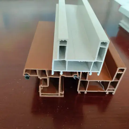 Hồ sơ cửa sổ ngang UPVC màu xanh chất lượng hàng đầu hình ảnh 1-description