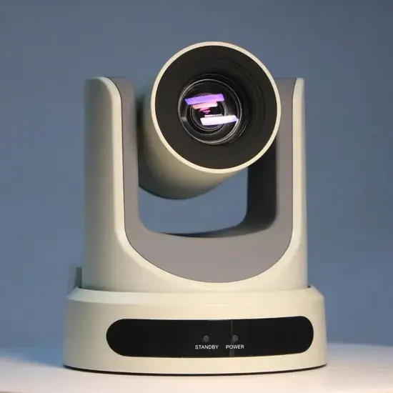 Camera hội nghị video PTZ màu trắng cho nhà thờ USB SDI 20X và 30X hình ảnh 1-description