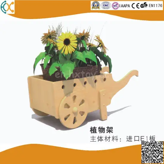 Giá treo hoa cây gỗ trang trí sân vườn hình ảnh 1-description
