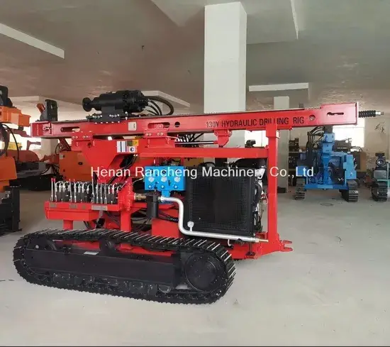 Giàn khoan cọc thủy lực RC130y với bánh xích 30m - Giải pháp khoan cọc bằng vít năng lượng mặt trời hình ảnh 1-description