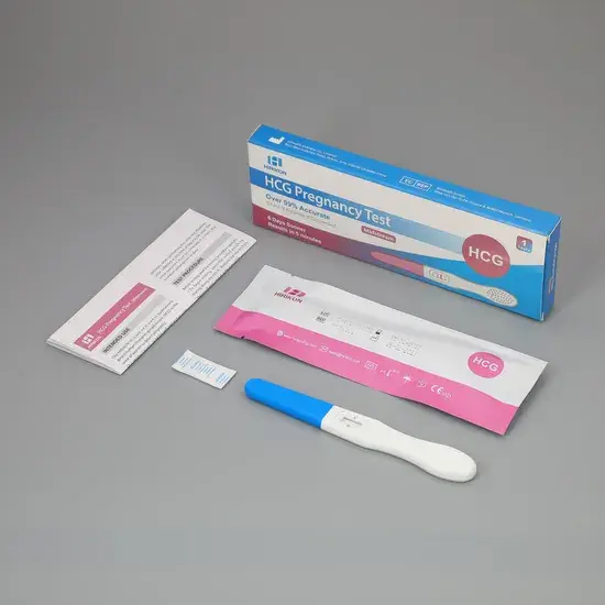 Bộ dụng cụ kiểm tra thai nhanh HCG an toàn sử dụng cho bán buôn que thử thai trong dòng sản phẩm hình ảnh 1-description