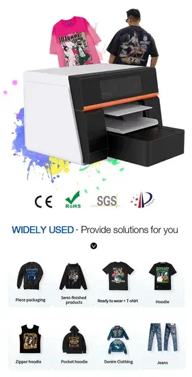 Máy in DTG đa màu cho việc in trên trang phục và vải theo yêu cầu hình ảnh 1-description
