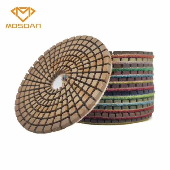 Bộ đệm đánh bóng ướt công nghệ nhựa kim cương cao cấp Turbo dành cho việc chăm sóc bề mặt bê tông hình ảnh 1-description
