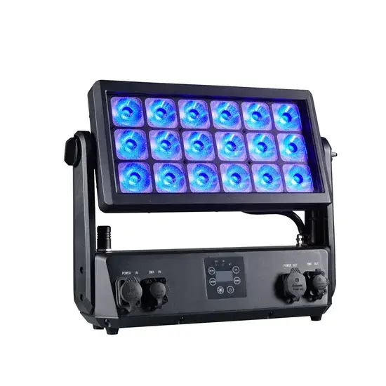 Đèn pin không dây bằng nhôm IP65, 18*20W Rgbwauv - Sản phẩm chống nước, sáng cao với pin hình ảnh 1-description