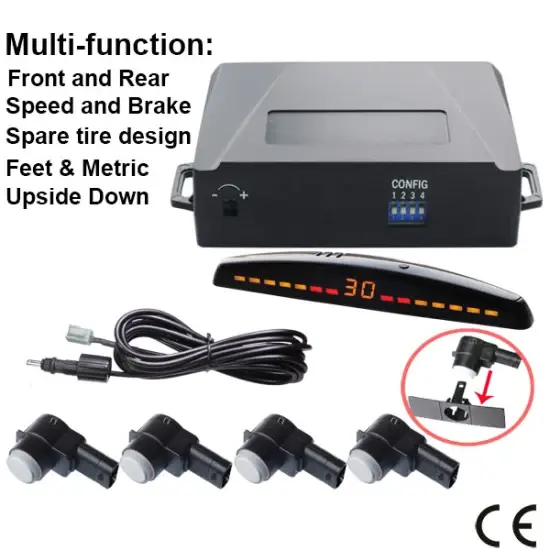Cảm biến đỗ xe lùi cho cản trước và sau, hỗ trợ đỗ xe an toàn hình ảnh 1-description