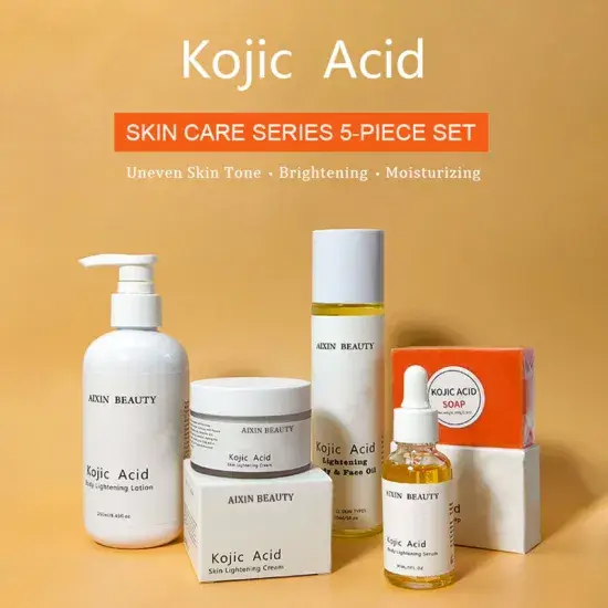 Bộ sản phẩm Kojic Acid chăm sóc da giúp cải thiện da khô và thu nhỏ lỗ chân lông được đề xuất từ nhà cung cấp hình ảnh 1-description