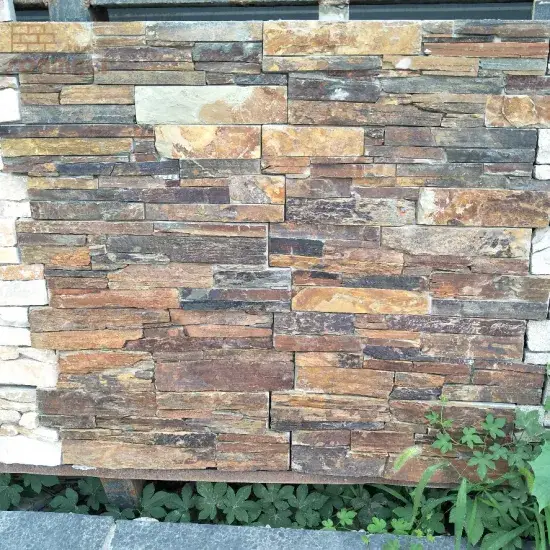Gập ốp tường trang trí tạo điểm nhấn với loại đá Slate Gỉ hình ảnh 1-description