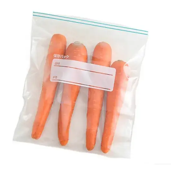 Túi Ziplock bảo quản thực phẩm đông lạnh, in theo yêu cầu và tái sử dụng được - sản phẩm từ nhựa LDPE trong suốt hình ảnh 1-description