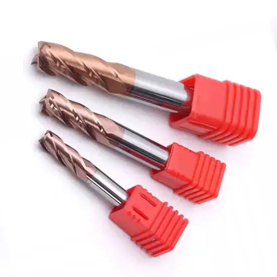 Phay mặt và phay bên HRC55 4 Mũi phẳng cacbua tungsten CNC - Công cụ chất lượng cao hình ảnh 1-description