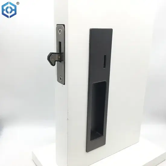 Khóa cửa gỗ hiện đại với thiết kế tay cầm ẩn bên trong chống trộm hình ảnh 1-description