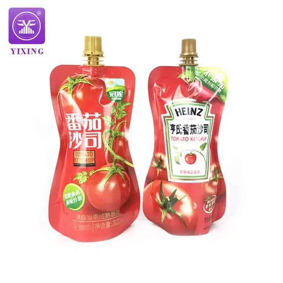Túi đựng sốt cà chua chất liệu chịu nhiệt với thiết kế đặc biệt và vòi đổ tiện lợi hình ảnh 1-description