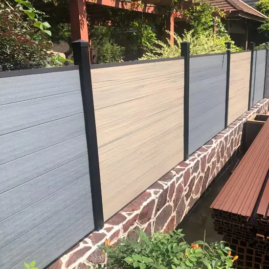 Hàng rào tạm thời ngoại trời chất lượng cao từ nhựa gỗ composite - Tùy chỉnh theo yêu cầu hình ảnh 1-description