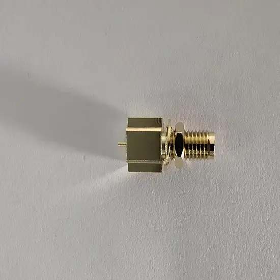 Kết nối SMA Nữ RF Bulkhead PCB SMT 50 Ohm mạ vàng - Tối ưu cho hệ thống viễn thông hình ảnh 1-description