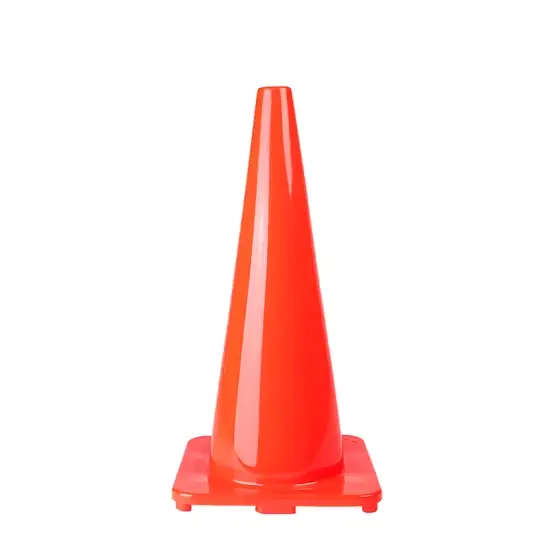Vỏ nón an toàn PVC màu cam kích thước 70cm, phù hợp cho việc đi lại trên đường hình ảnh 1-description