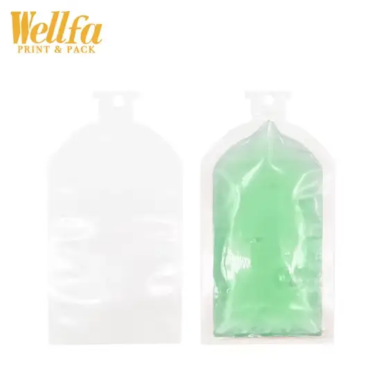 Túi đựng theo yêu cầu từ OEM, dung tích 50ml, 100ml, 500ml, có thiết kế chân đế đặc biệt cho đóng gói thạch trái cây hình ảnh 1-description