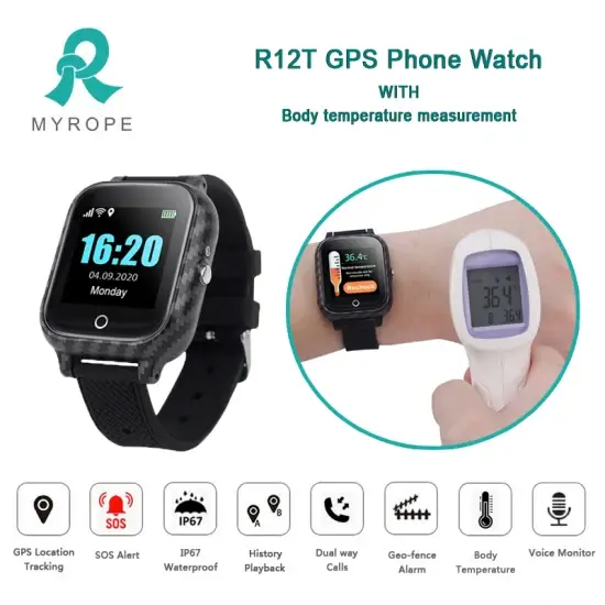 Đồng hồ thông minh đeo tay GPS, tính năng gọi điện và đo nhiệt độ cơ thể hình ảnh 1-description