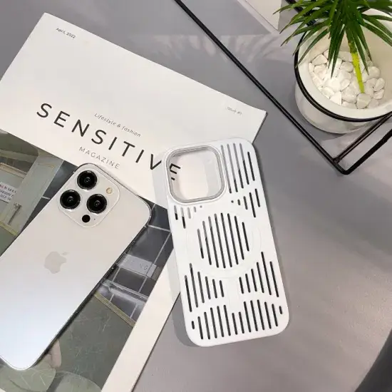 Ốp điện thoại siêu mỏng và thời trang TPU PC, đảm bảo thoáng khí và mát mẻ cho iPhone 15 14 13 12 Promax hình ảnh 1-description