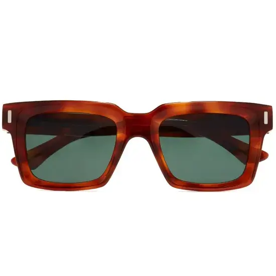 Kính râm acetate thời trang màu nâu vàng dành cho nam và nữ hình ảnh 1-description