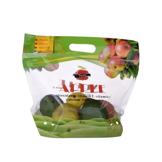 Túi nhựa đựng rau củ in chất lượng, có thiết kế khóa kéo tiện lợi hình ảnh 1-description