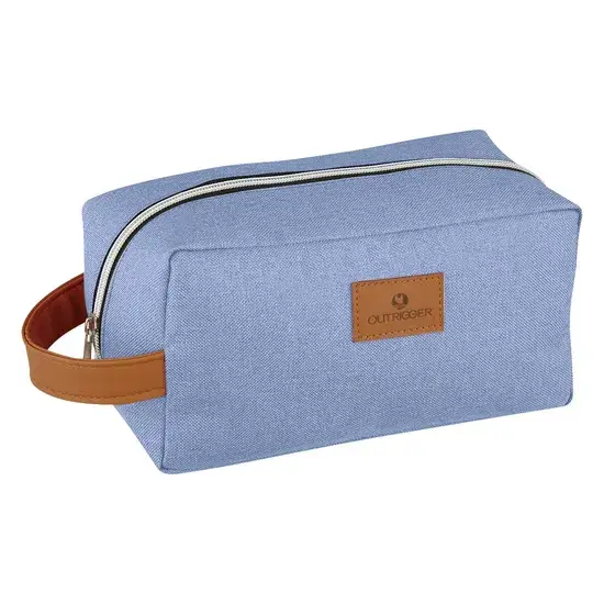 Túi vải canvas vintage đựng đồ vệ sinh du lịch nam, có thể tùy chỉnh logo. Túi da canvas phong cách nam mới nhất hình ảnh 1-description