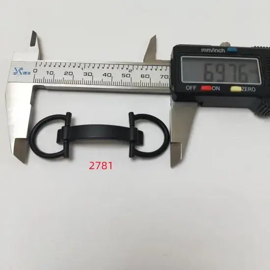 Phụ kiện kim loại đen chất lượng cao cho giày, trang phục và túi xách, kích thước 60-70mm hình ảnh 1-description