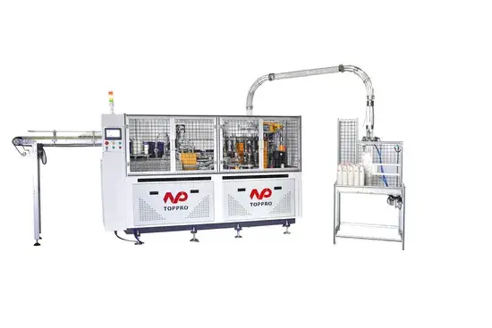Máy làm cốc giấy tự động cấp tốc cho cốc từ 4-16oz với công nghệ servo và Gzb-600 Máy đa chức năng hình ảnh 1-description