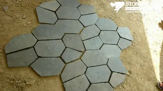 Gạch đá xám đen lưới cho tường - Sản phẩm gạch mosaic chất lượng cao (mm083) hình ảnh 1-description