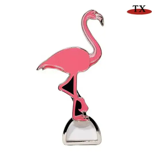 Bộ sưu tập móc mở bia hình động vật sở thú với nam châm từ hồng hạc hình ảnh 1-description