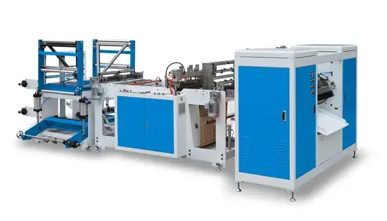 Máy sản xuất túi rác nhựa dạng áo thun trên cuộn với tốc độ cao hình ảnh 1-description