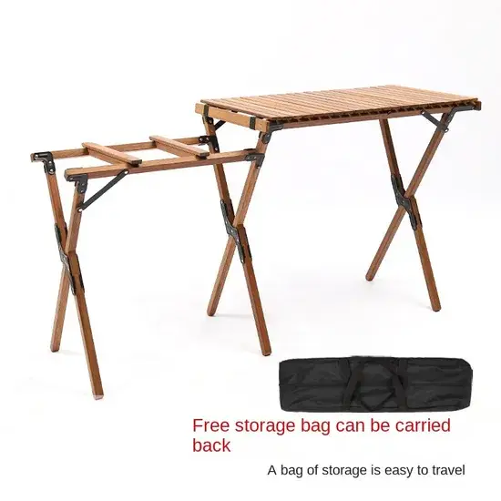 Bàn Gấp Di Động 2 trong 1: Sự Lựa Chọn Đa Chức Năng Cho Cắm Trại và BBQ Ngoại Trời hình ảnh 1-description