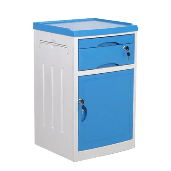 Tủ đầu giường bệnh viện và nhà dưỡng lão chất lượng cao, được làm từ nhựa ABS hình ảnh 1-description