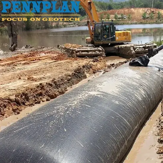 Geotube vải địa kỹ thuật dệt: Sản phẩm chất lượng cao cho việc xử lý nước môi trường và bảo vệ bờ sông hình ảnh 1-description