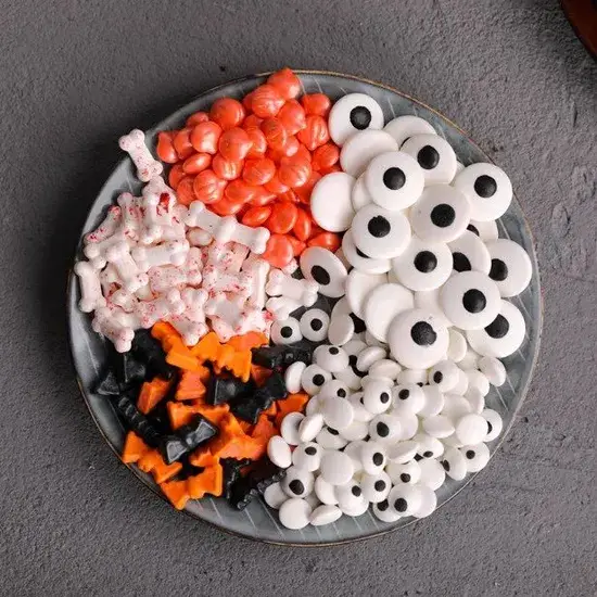 Bánh kẹo rắc màu đen và cam bán sỉ để trang trí bánh Halloween của bạn hình ảnh 1-description