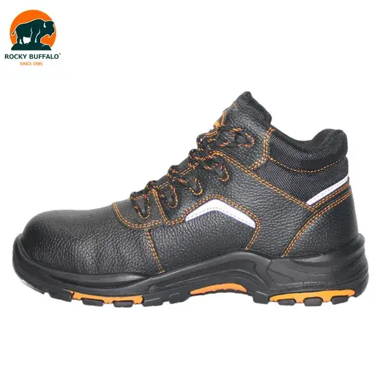 Giày da bảo hộ chống trượt, mũi thép, phong cách unisex từ Rocky Buffalo - Sự thoải mái hàng đầu hình ảnh 1-description