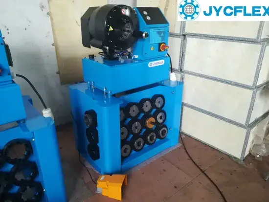 Máy Ép Ống Cao Su Thủy Lực 1/4-2inch 51mm với Thiết Kế Giá Đỡ Đầu Ép Chuyên Nghiệp hình ảnh 1-description