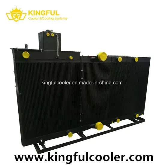 Bộ tản nhiệt dầu thủy lực nhôm hiệu quả, bộ trao đổi nhiệt thanh dạng tấm hình ảnh 1-description