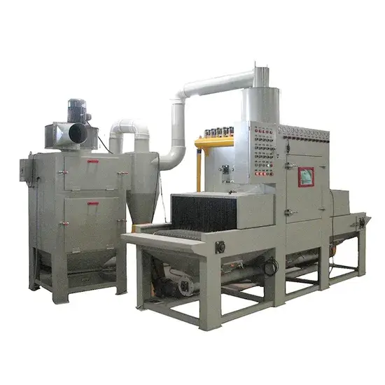 Máy phun cát tự động với chất lượng cao và tiện ích băng tải hình ảnh 1-description