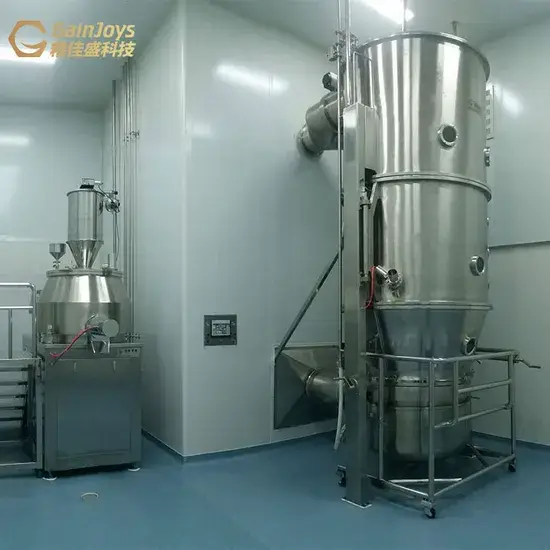 Máy tạo hạt và sấy tầng sôi phun cho sản phẩm rắn như sữa, cà phê, nước trái cây, bột stevia hình ảnh 1-description