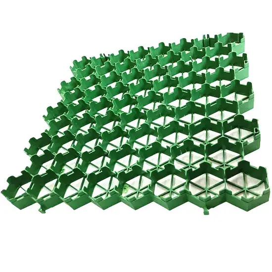 Lưới lát cỏ nhựa màu xanh - Sản phẩm hỗ trợ tạo không gian xanh sáng hình ảnh 1-description