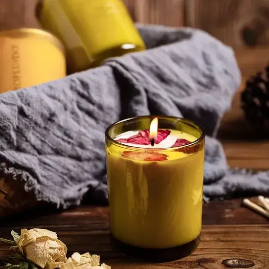 Sản xuất Hũ Thủy Tinh Tùy Chỉnh 8 Oz Nến Thơm Sáp Đậu Nành Mùi Hương Dành Cho Phụ Nữ từ Nhà sản xuất Hoa Kỳ với Thiết Kế Màu Sắc Đặc Biệt hình ảnh 1-description