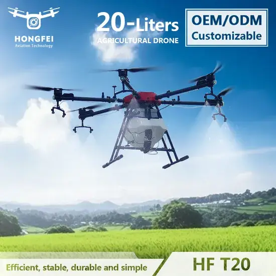 Máy bay không người lái phun sương nông nghiệp điều khiển từ xa - Drone nông nghiệp điện dung tích 20L và vòi phun ly tâm linh hoạt hình ảnh 1-description