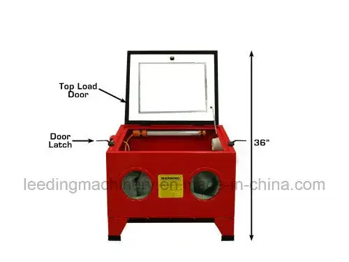 Tủ phun cát 90L: Sản phẩm chất lượng kèm găng tay và máy phun cát khí nén hình ảnh 1-description